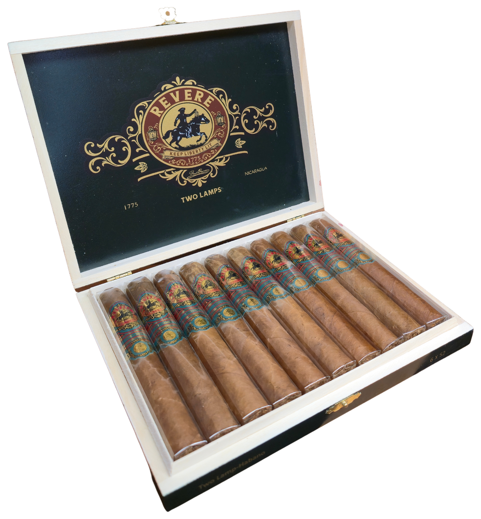 Two Lamps box of Habano cigars